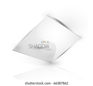 Promotional vector paper background. Eps10 vector shadow series