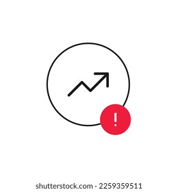 Promotions are disabled icon isolated on white background. Warning symbol modern, simple, vector, icons for website design, mobile app, ui. Vector Illustration