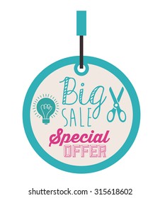 Promotions and discounts  message digital design, vector illustration eps 10