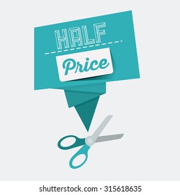 Promotions and discounts  message digital design, vector illustration eps 10