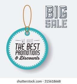 Promotions and discounts  message digital design, vector illustration eps 10