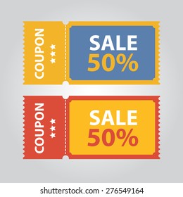 Werbeaktionen, Vektorgrafik, Coupon