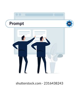 Prompt AI artificial intelligence people query input interaction with the language model