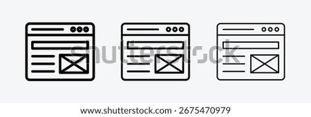 Prompt Bolt icon with bold, light and thin stroke on White background.