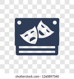 Prompt box icon. Trendy Prompt box logo concept on transparent background from Cinema collection