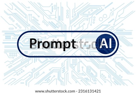 Prompt conversational chat query AI artificial intelligence technology concept