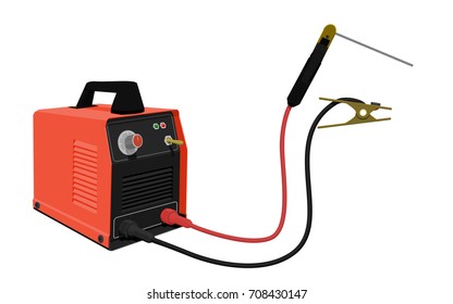 Prompt electrical welding equipment on transparent background
