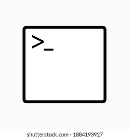 Prompt Icon. Command Symbol - Vector Logo Template.