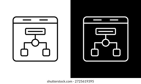 Diseño de conjunto de iconos blancos de contorno de patrón de Instrucción