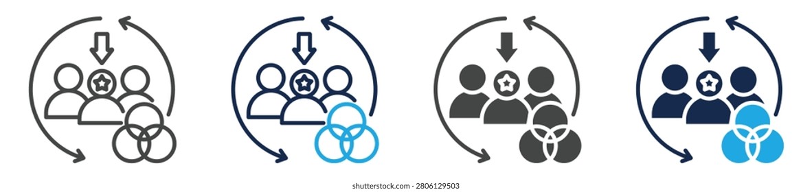 pronoun icon sheet multiple concept