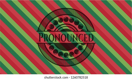 Pronounced christmas style emblem.