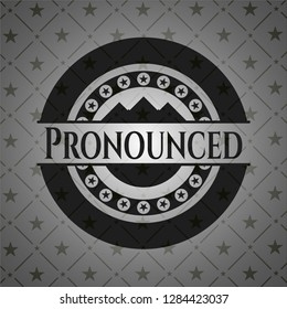 Pronounced dark badge