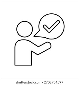 Iconos de pronunciación. Vector de línea simple