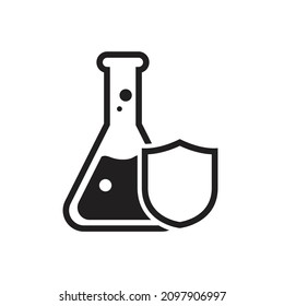 Proof chemical resistant icon design vector illustration