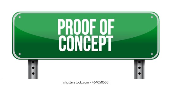 proof of concept road sign concept illustration design graphic