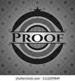 Proof dark emblem. Retro