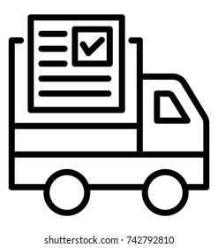 Proof of Delivery Vector Icon
