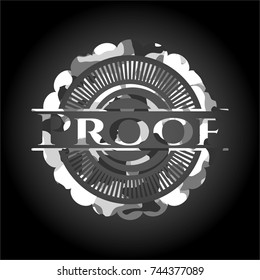 Proof grey camo emblem