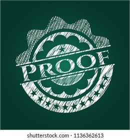 Proof on blackboard
