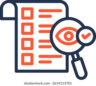 Proof Reading Icon Color Line Vector Illustration