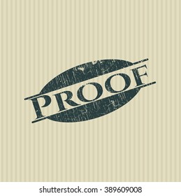 Sello de goma de prueba