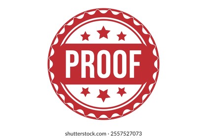 PROOF rubber stamp vector illustration on white background