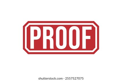 PROOF rubber stamp vector illustration on white background