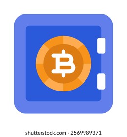 Proof of Stake Crypto and Blockchain icon illustration