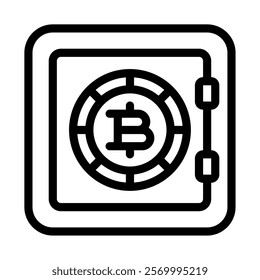 Proof of Stake Crypto and Blockchain icon illustration