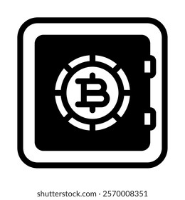 Proof of Stake Crypto and Blockchain icon illustration