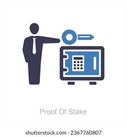 Proof Of Stake icon concept