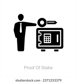 Proof Of Stake icon concept