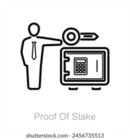 Proof Of Stake icon concept