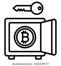 Proof of Stake icon line vector illustration