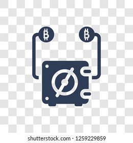 Proof of stake icon. Trendy Proof of stake logo concept on transparent background from Cryptocurrency economy and finance collection