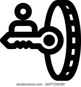 Ícone de comprovação de participação, POS e estrutura de tópicos Blockchain