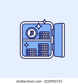 Proof of Stake (POS) icon. Crypto Staking concept. vector