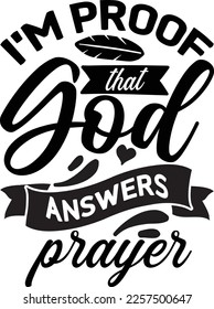 i'm proof that god answers prayer Svg Design Lover svg