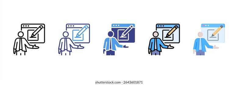 Proofreader Multi Style Icon Set
