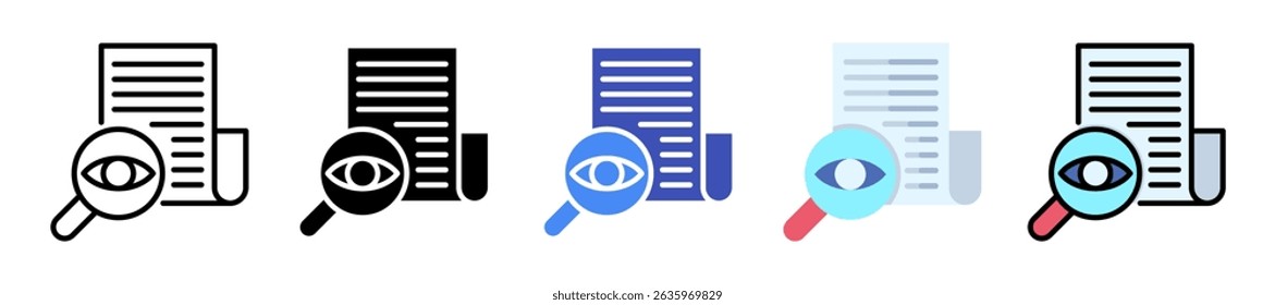 Proofreading Icon Element For Design