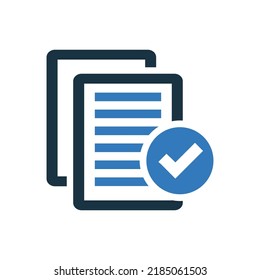 Proofreading, Work Sheet Icon. Simple Editable Vector Design.