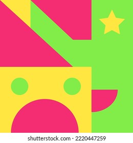 Propaganda and elections abstract geometric vector illustration. Choice of political candidate. Punchy vector