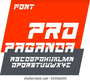 Propaganda Font Abc Alphabet Set