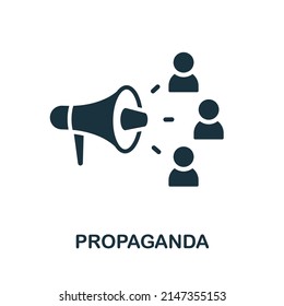 Icono de propaganda. Elemento simple de la colección de actividades sociales. Icono de propaganda creativa para diseño web, plantillas, infografías y más