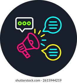 Propaganda Line Multi Colour Circle