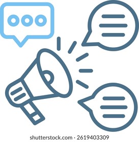 Propaganda Line Two Colour Icon