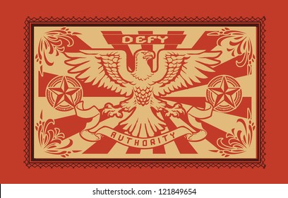 Propaganda Ornate Eagle Horizontal