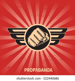 Propaganda poster template