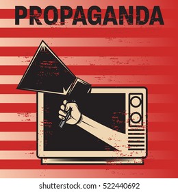 Propaganda poster template