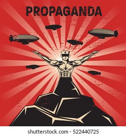 Propaganda poster template